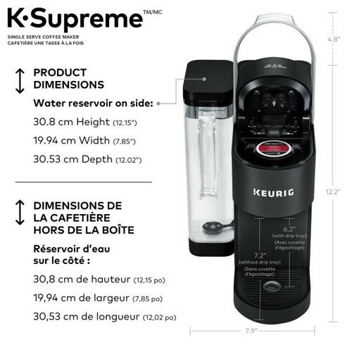 Cafetière pour une tasse K-Supreme de Keurig - Noir