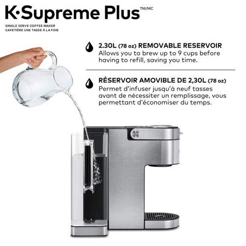 Cafetière pour une tasse K-Supreme Plus de Keurig - Acier inoxydable