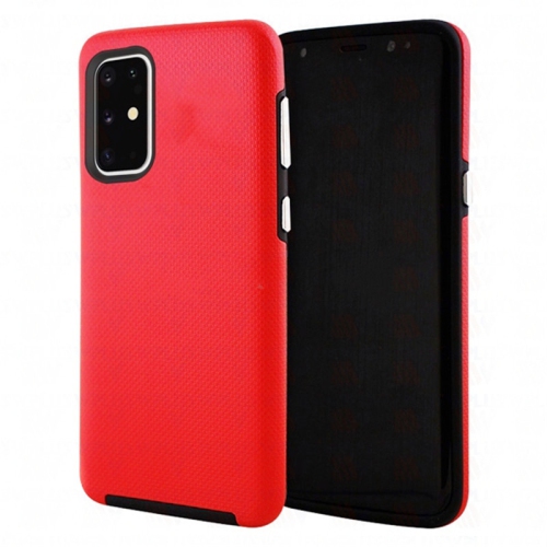 【CSmart】 Slim Fitted Hybrid Hard PC Shell Shockproof Scratch Resistant Case Cover for Samsung Galaxy A71, Red