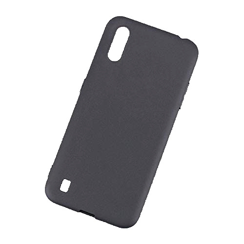 Retour Matt, étui souple en TPU brillant pour Samsung A01, noir