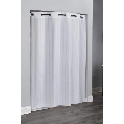 Premium Shower Curtain Hook Less, Waffle Shower Curtain Canada