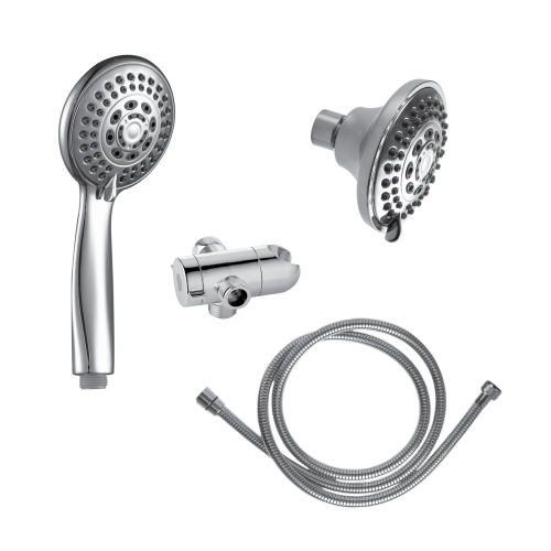Akuaplus® 3-Way Shower with 5 Settings - Chrome