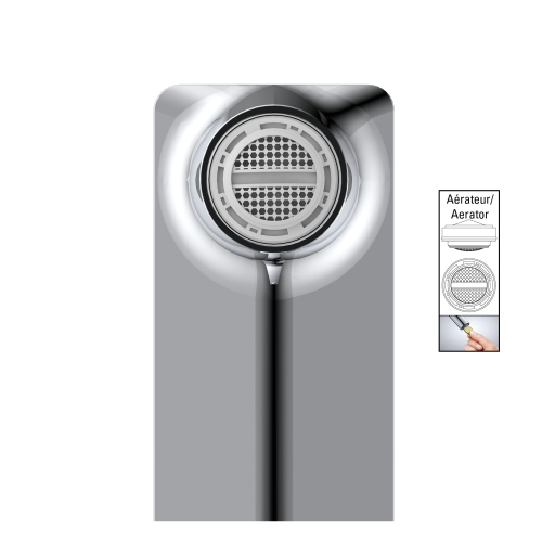 Akuaplus® ELENA Lavatory Faucet - Single Square Handle - Chrome