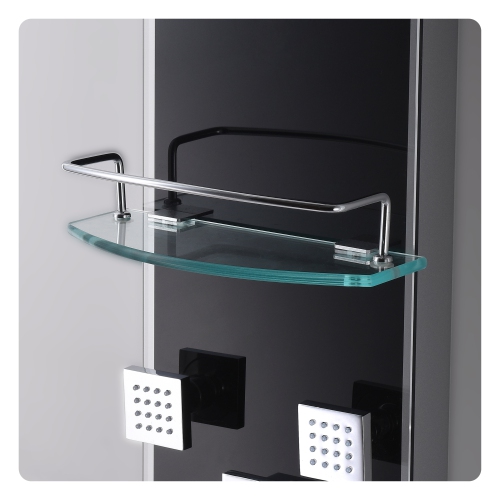 Akuaplus® Zara Shower Panel - Matte Black