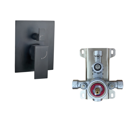 Akuaplus® Irene Shower Faucet with Sliding Rail - matte black