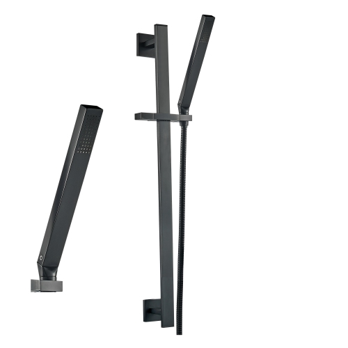 Akuaplus® Irene Shower Faucet with Sliding Rail - matte black