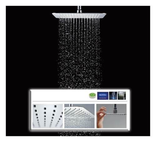 Akuaplus® Irene Shower Faucet with Sliding Rail - matte black