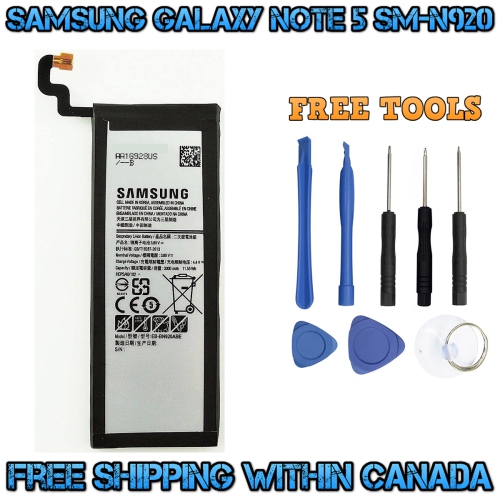 SAMSUNG  New Oem Replacement Battery Model Eb-Bn920Abe 3000 Mah for Galaxy Note 5 N9200 -