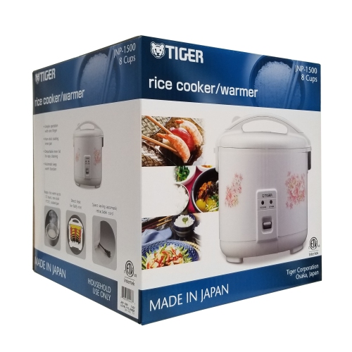 Tiger JNP-1500 Conventional Rice Cooker, 8 Cups - Made in Japan