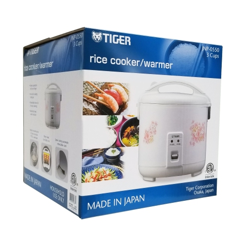 Tiger JNP-0550 Conventional Rice Cooker, 3 Cups - Made in Japan