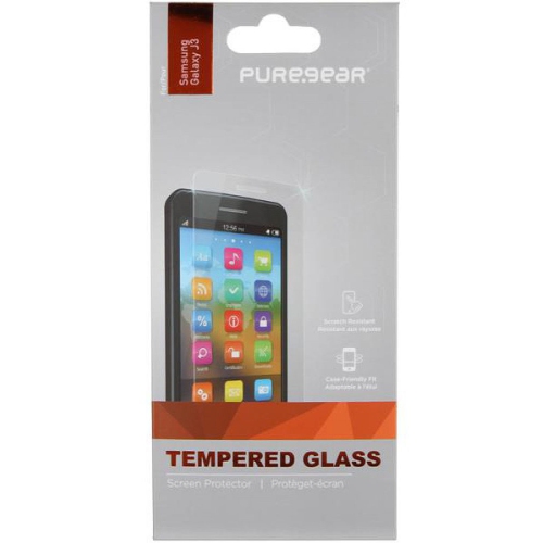Protecteur d’écran en verre trempé transparent HD de PureGear pour Galaxy J3 de Samsung