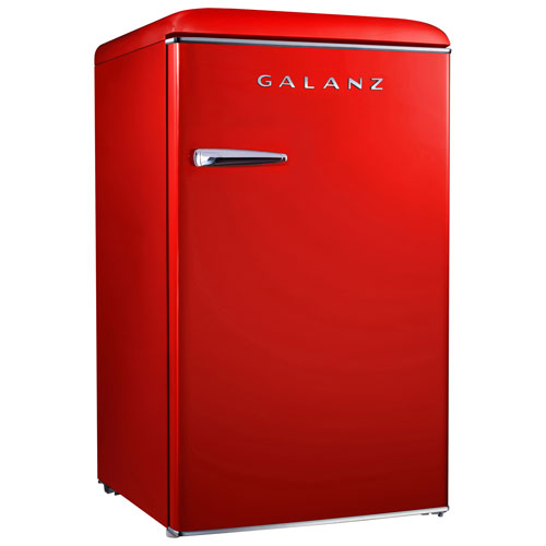 Galanz Retro 3 5 Cu Ft Freestanding Bar Fridge Glr35rder Red Best Buy Canada