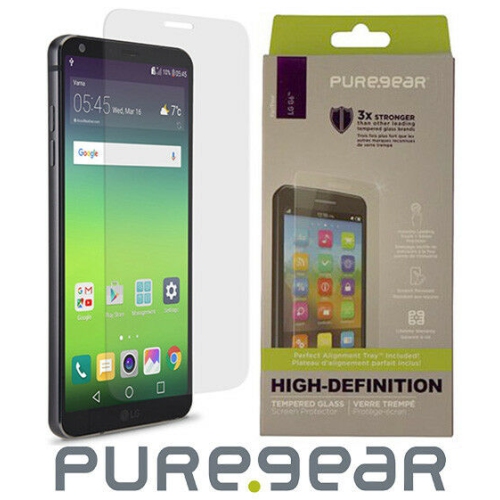Protecteur d’écran en verre trempé transparent HD de PureGear pour G6 de LG