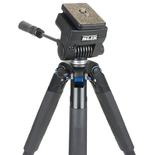 SLIK Video Sprint III w/Sprint Video Head for Mirrorless/DSLR Sony Nikon Canon Fuji Cameras and More - Black