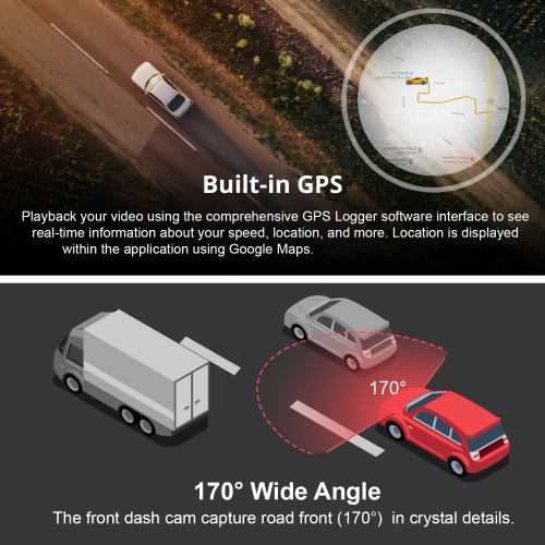 Rexing M1 Pro Front and Rear Mirror Dash Cam