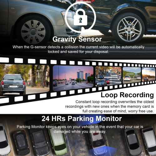 Rexing M1 Pro Front and Rear Mirror Dash Cam