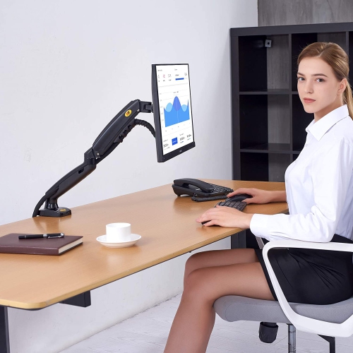 NB Monitor Desk Mount Full Motion Swivel Stand Monitor Arm for 17''-27'' Monitor with Load up to 19.8 lbs