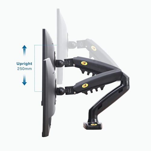NB Monitor Desk Mount Full Motion Swivel Stand Monitor Arm for 17''-27'' Monitor with Load up to 19.8 lbs