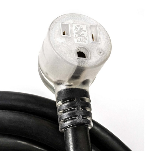 ALEKO WECHW8A30L Heavy Duty ETL Welder Extension Cord 8AWG Lighted Receptacles 30 Foot Cord