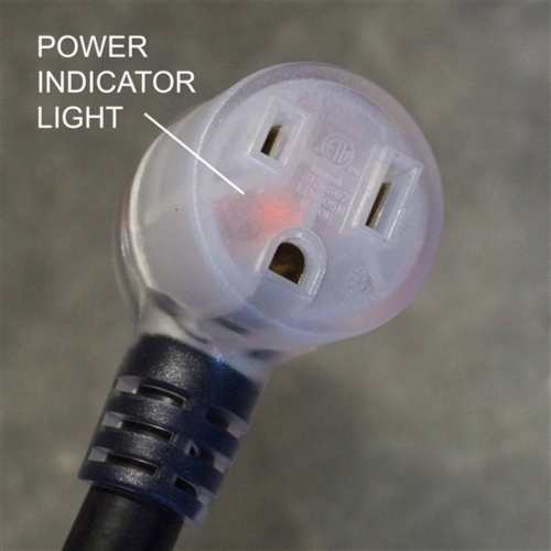 ALEKO WECHW8A30L Heavy Duty ETL Welder Extension Cord 8AWG Lighted Receptacles 30 Foot Cord