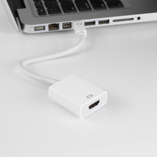 Mini DisplayPort Thunderbolt to HDMI Adapter - Compatible with Apple iMac and MacBook