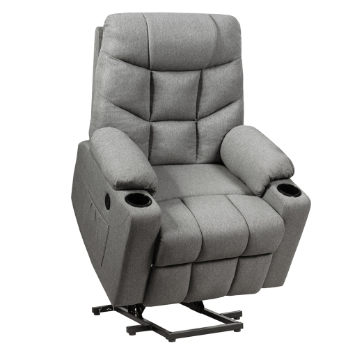 Gymax Power Lift Massage Recliner, Power Recliner Chair With Remote