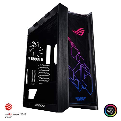 Asus ROG Strix Helios GX601 RGB Mid-Tower Computer Case, Smoked Tempered Glass, and Four Case Fans