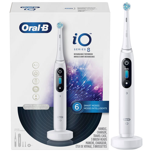Oral-B iO Series 8 Smart Electric Toothbrush (iO M8.3A1.1B) - White