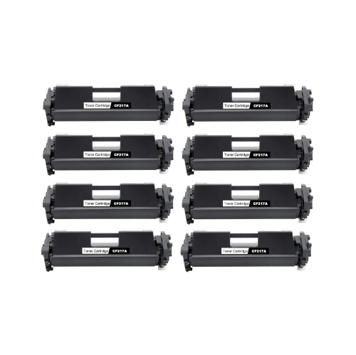 A Plus Premium Compatible 8 Pack HP CF217A Black Toner for M102W/M130FN/M130FW/M130NW