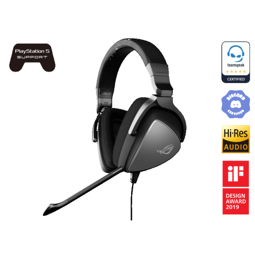 ASUS ROG Delta CORE Gaming Headset for PC, Mac, Playstation 4, Xbox One and Nintendo Switch with Hi-Res Audio, and Exclusive Airtight-Chamber Design
