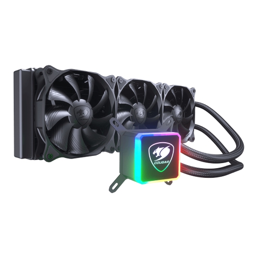 Cougar AQUA 360 High Performance Liquid Cooler|Vortex Omega 120 RGB Fans x3 + RGB Pump Head|Wireless Controller