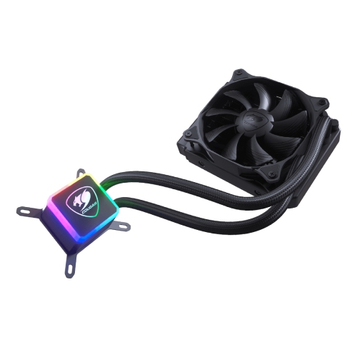 Cougar AQUA 120 High Performance Liquid Cooler|Vortex Omega 120 RGB Fans x1 + RGB Pump Head|Wireless Controller