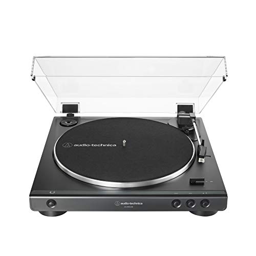 Audio-Technica AT-LP60XUSB-BK Fully Automatic Belt-Drive Stereo Turntable, Black
