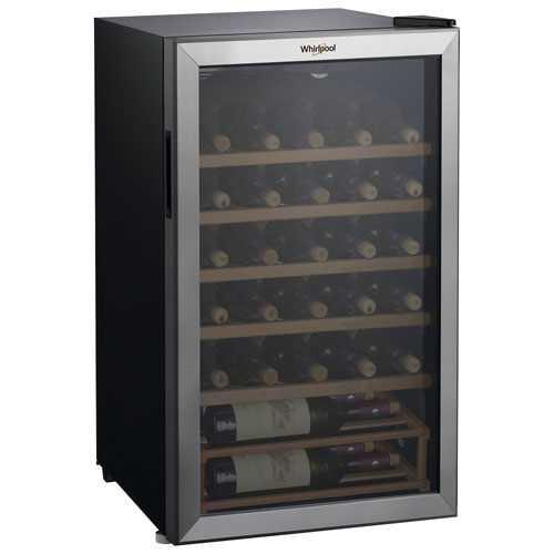 Refroidisseur à vin autonome pour 35 bouteilles de Whirlpool - Acier inoxydable