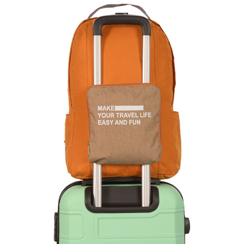 Nicci Foldable Travel Backpack - Rose Red