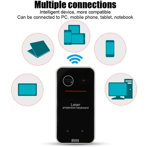 New Version 2026 Wireless Laser Projection Bluetooth Virtual Keyboard for Iphone, Ipad, Smartphone and Tablets