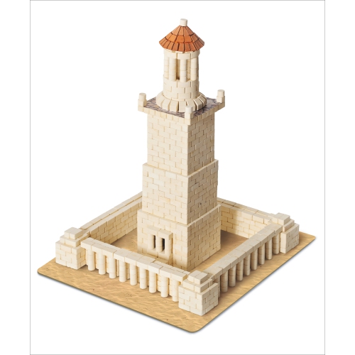 Ensemble de construction de briques miniatures de wise Elk - Phare d’Alexandria - 970 pièces