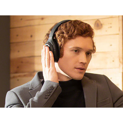 Casque d'écoute Bluetooth à suppression du bruit WH-1000XM4 de Sony - Noir