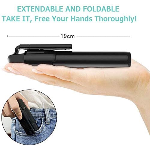 Trépied à perche à égoportrait, trépied extensible ajustable pour téléphone avec support pour téléphone et télécommande sans fil, convient aux iPhone