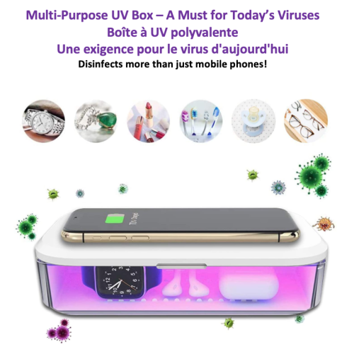 Stimula Lifestyle Disinfector 99.9% UV Sanitizer Wireless Charger Aromatherapy, Watch Corona AirPods 2,3,4 AirPods Pro 1 2 3 iPhone 12, 13, 14, 15,