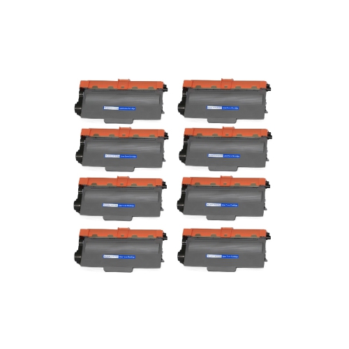 CC Premium Compatible 8 Pack Brother TN-750 Black Toner Cartridge