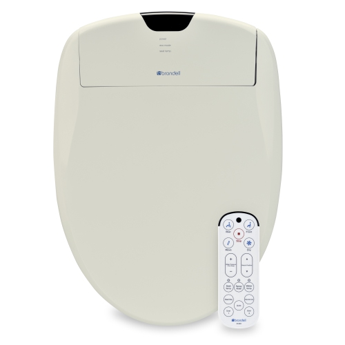 BRONDELL  Swash 1400 Luxury Bidet Toilet Seat, Round Biscuit (S1400-Rb)