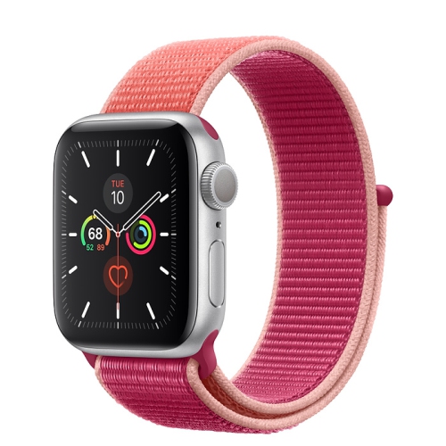 Apple Watch Series 5 (GPS) 40mm Silver Aluminum with Pomegranate Sport Loop - Certified Refurbished by APPLE - Refurbished condition - Image 2