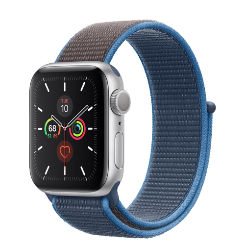 Apple Watch Series 5 (GPS) 40mm Silver Aluminum with Surf Blue Sport Loop - Certified Refurbished by APPLE - Refurbished condition - Image 2
