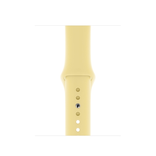 Apple Watch Series 5 (GPS) 40mm Silver Aluminum with Lemon Cream Sport Band - Certified Refurbished by APPLE - Refurbished condition - Image 3