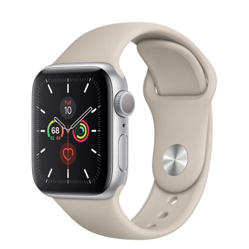 Apple Watch Series 5 (GPS) 40mm Silver Aluminum with Stone Sport Band - Certified Refurbished by APPLE - Refurbished condition - Image 2