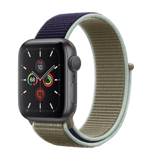 Apple Watch Series 5 (GPS) 40mm Space Grey Aluminum with Khaki Sport Loop by APPLE - Refurbished condition - Image 2
