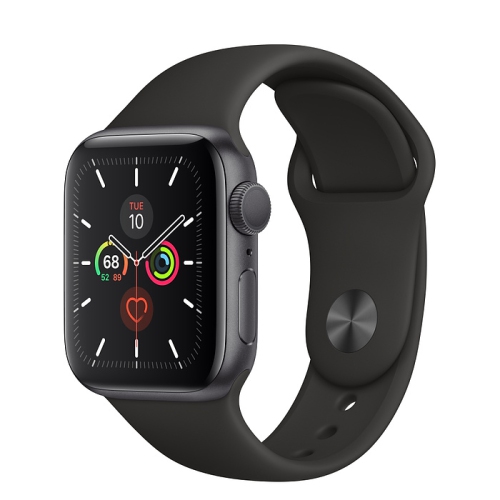 Apple Watch Series 5 (GPS) 40mm Space Grey Aluminum with Black Sport Band by APPLE - Refurbished condition - Image 2