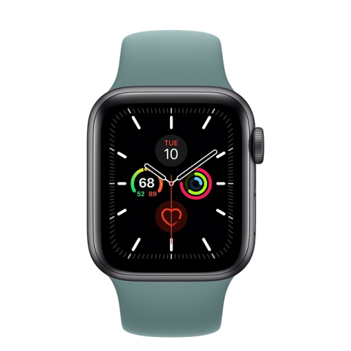 Apple Watch Series 5 (GPS) 40mm Space Grey Aluminum with Cactus Sport Band by APPLE - Refurbished condition - CA$245.99