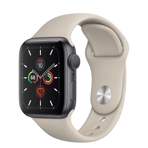 Apple Watch Series 5 (GPS) 40mm Space Grey Aluminum with Stone Sport Band by APPLE - Refurbished condition - Image 2